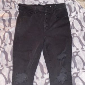 Next Level Stretch American Eagle Jegging Hole Jeans